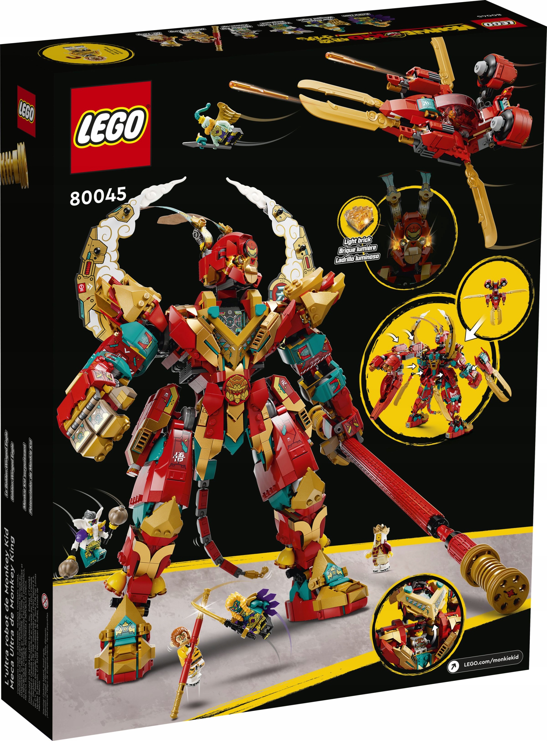 LEGO MONKIE KID 80045 MONKEY KING W ULTRAMECHU 10+ Marka LEGO