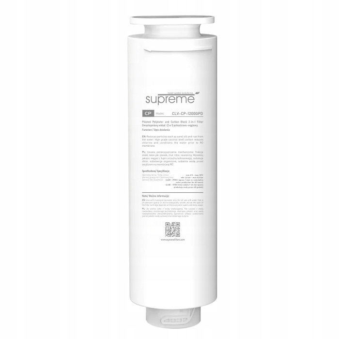 CLV-CP-1200GPD – Náplň Do Systému Pro Systém Ro Clever 1200 Gpd.