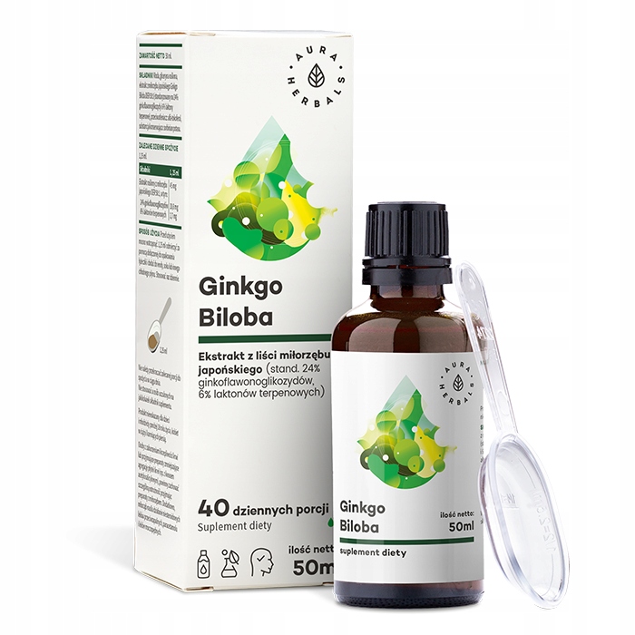 

Ginkgo Biloba Miłorząb Japoński 50 ml Aura Herbals