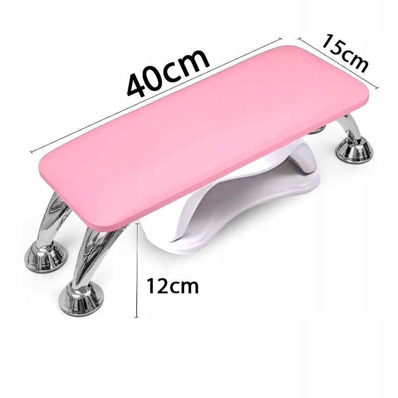 PODKŁADKA PODPÓRKA POD DŁONIE DO MANICURE EKOSKÓRA RÓŻOWA Materiał obicia skóra ekologiczna