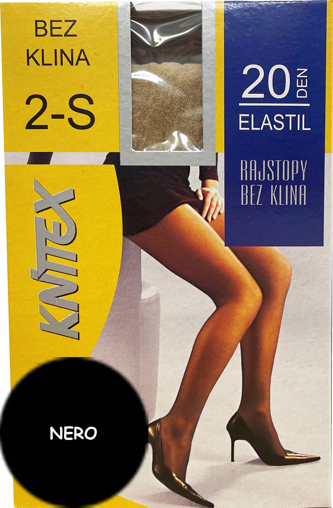 

Knittex rajstopy Elastil 20 den Nero # 2 S