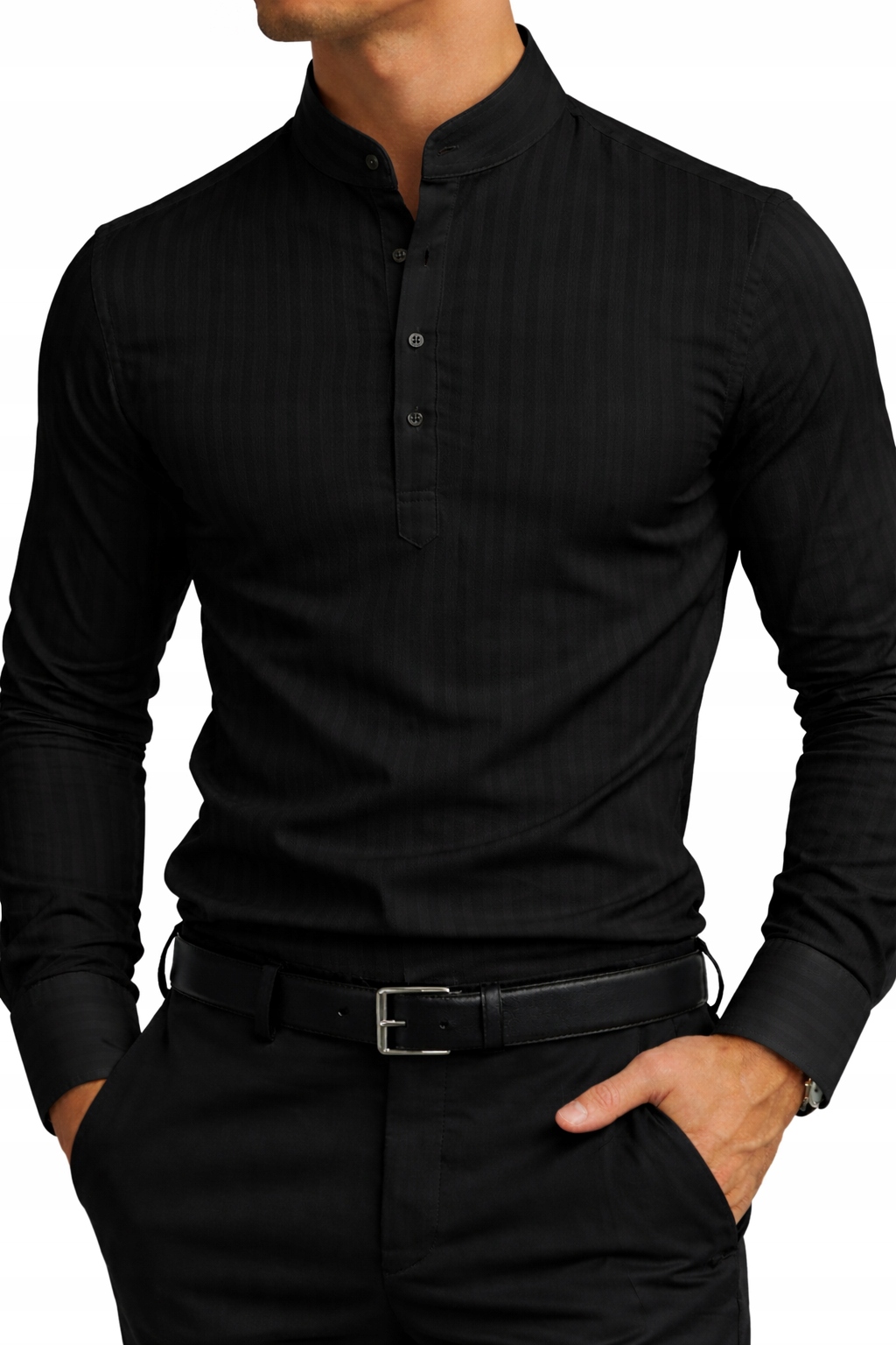 Pánská košile Elegantní Svatba Svatební Hostina Svaté Přijímání pruhovaná