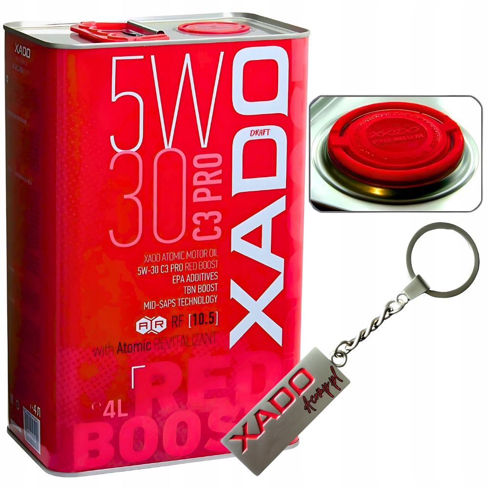 Xado Red Boost 5W30 C3 Pro 4L olej ceramiczny z revitalizantem