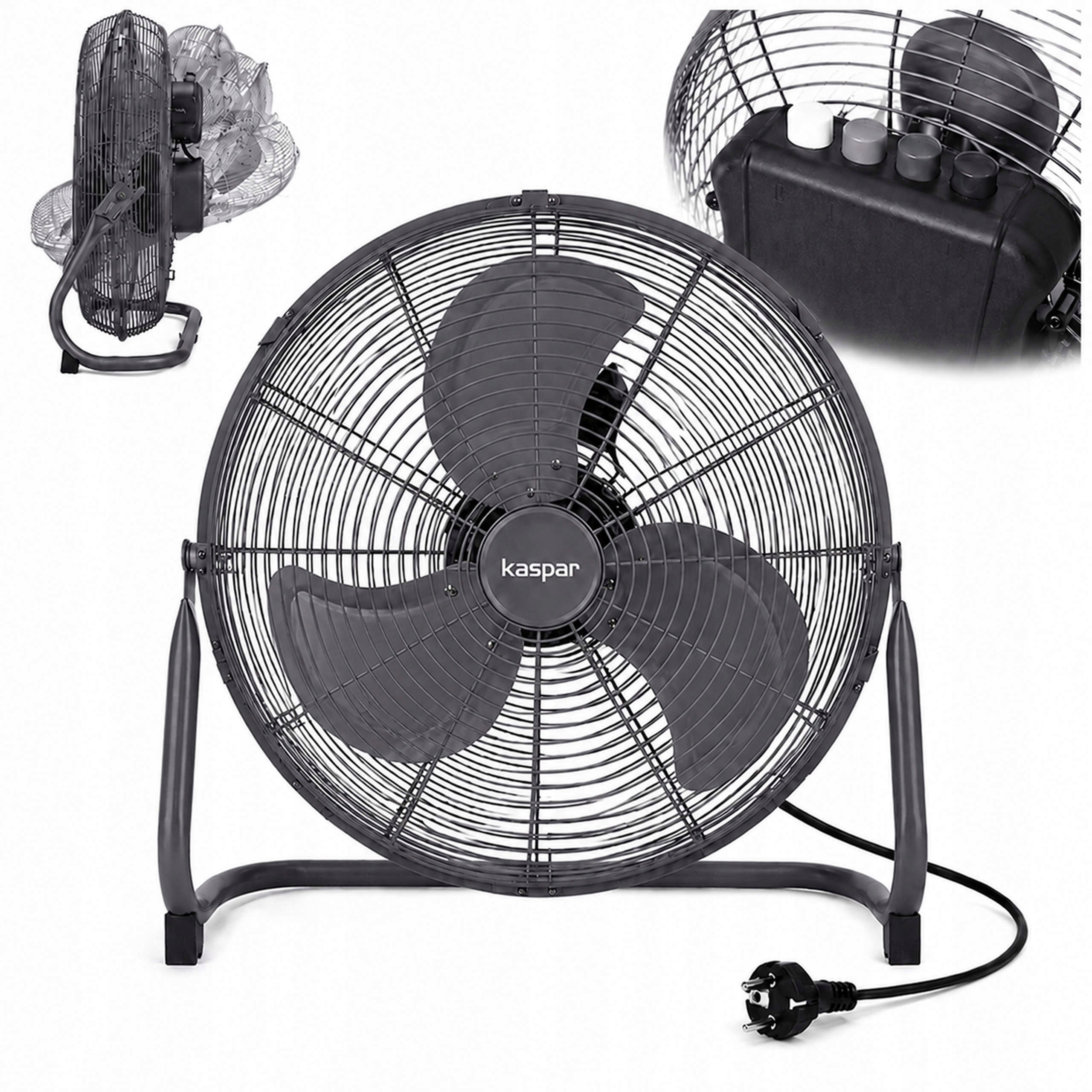 Stojanový Ventilátor, Podlahový Ventilátor, Silný 200 W, Regulácia Výkonu