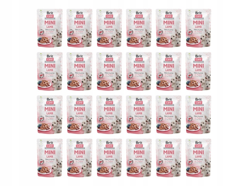 Karma dla psa Brit Care Puppy Mini Jagnięcina 24 x 85 g