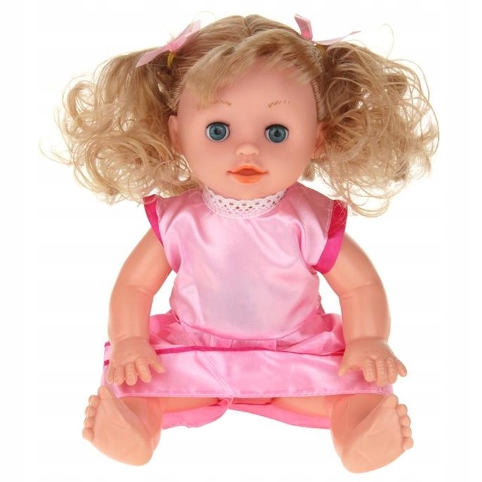 WÓZEK SPACEROWY Z LALKĄ LEKKI METALOWY SKŁADANY RÓŻ SPACERÓWKA LALKA MÓWI Materiał metal