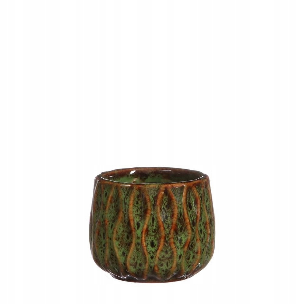 

Ceramiczna Osłonka Doniczka 8,5CM Zielona