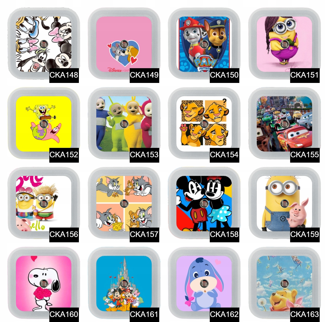 Nocna lampka do kontaktu LED Psi Patrol Top Wzory Bohater Psi Patrol