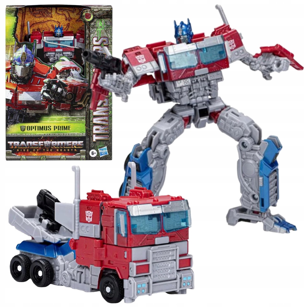 TRANSFORMERS RISE OF THE BEASTS FIGURKA AUTO ROBOT 2W1 OPTIMUS PRIME F5495