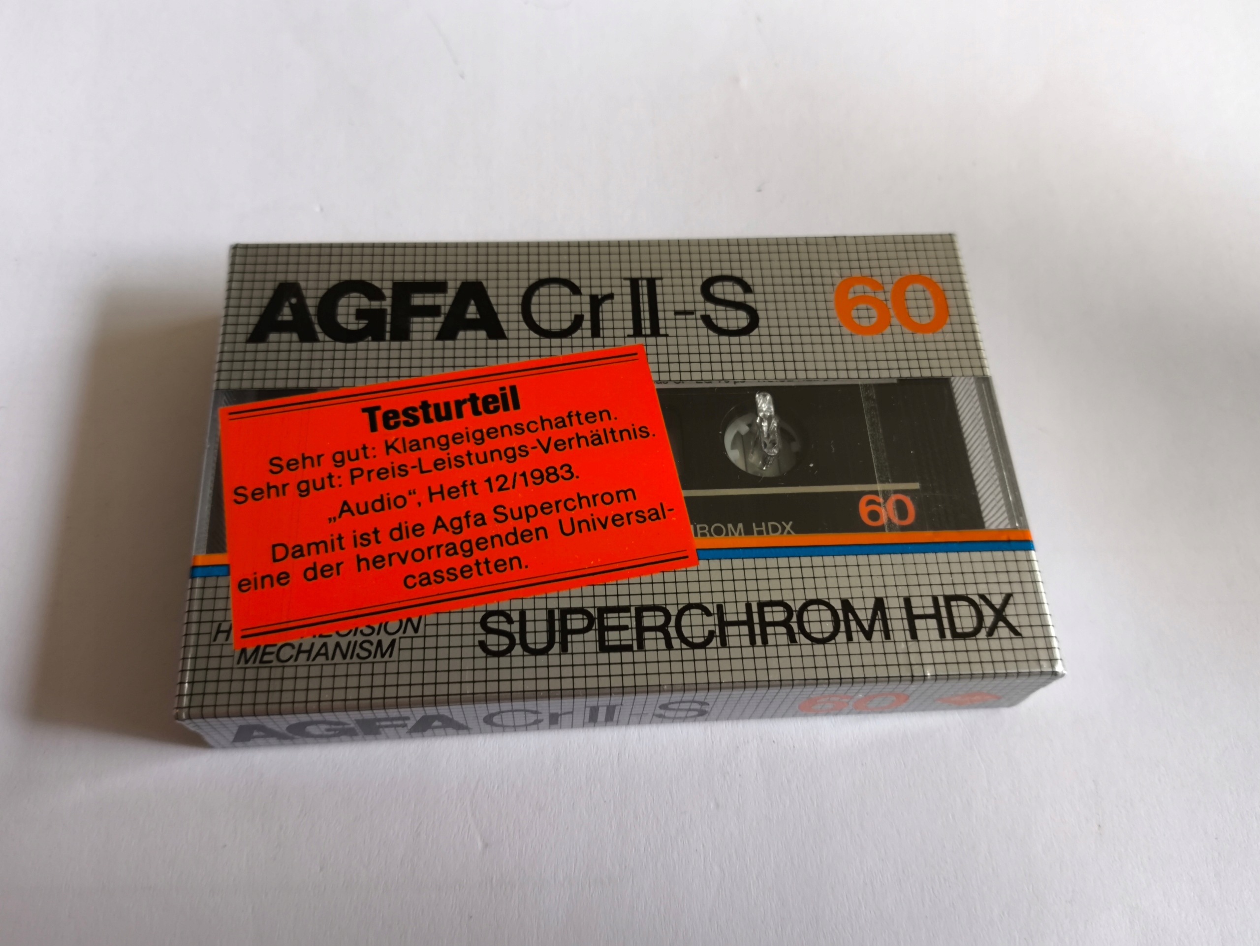Agfa CrII-S Cr Ii-s II S 60 Superchrom Hdx Nos fólie *3821