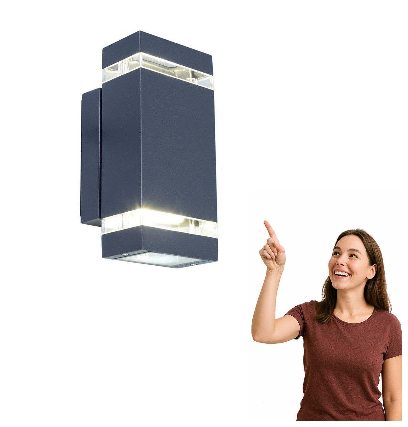Venkovní nástěnné Led svítidlo Focus 8W Lutec