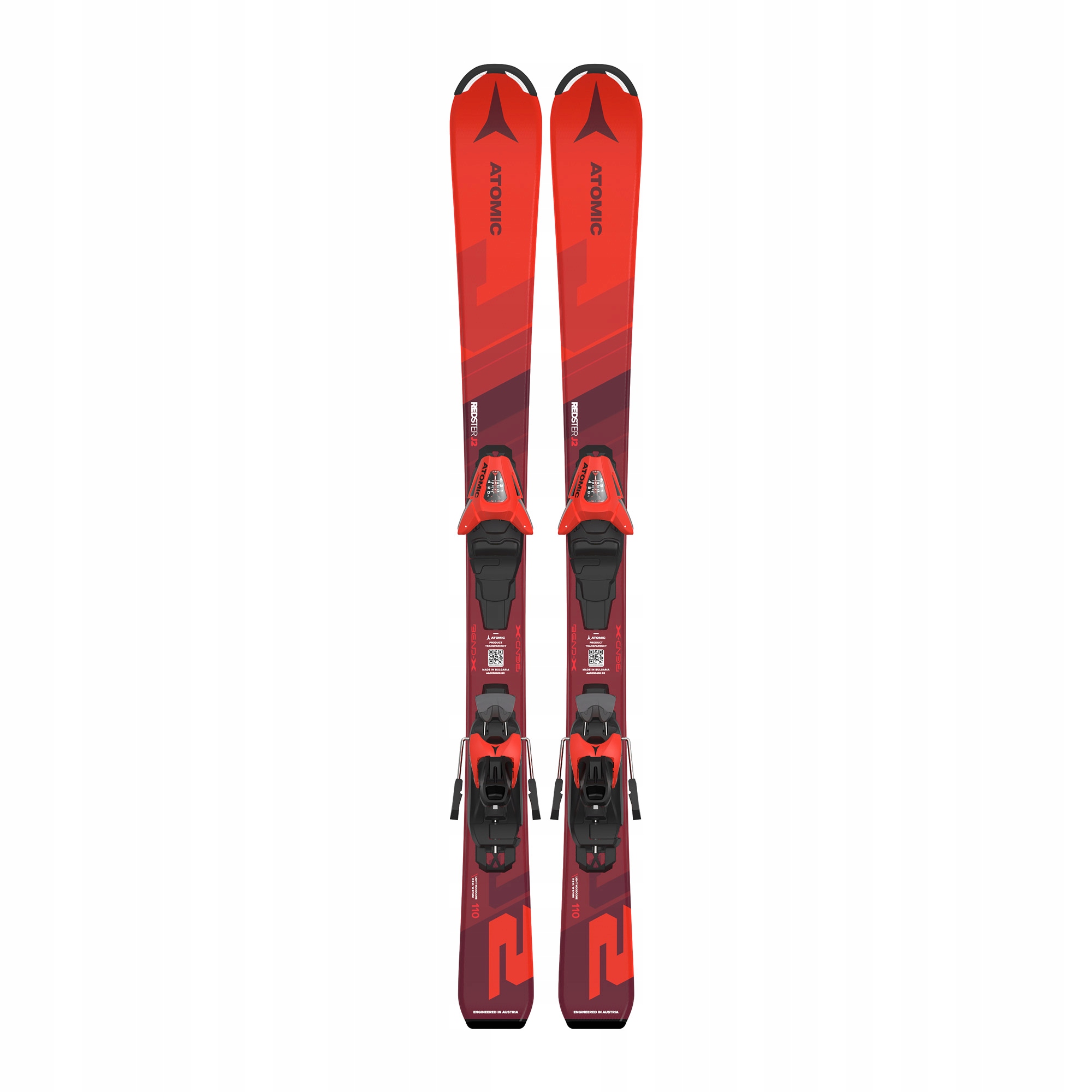 Narty zjazdowe dziecięce Atomic Redster J2 Jts wiązania C5 Gw red 120 cm
