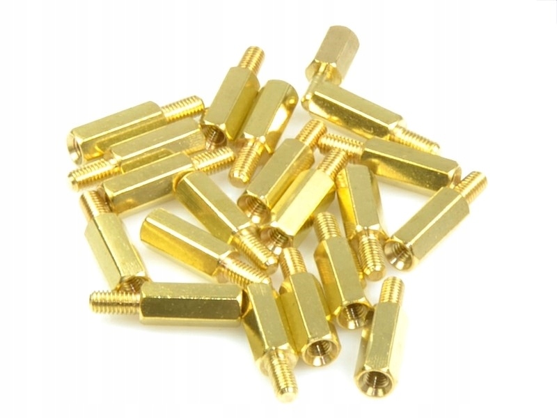 

20szt. Tulejki Dystansowe M3 12MM +6 Mosiężne