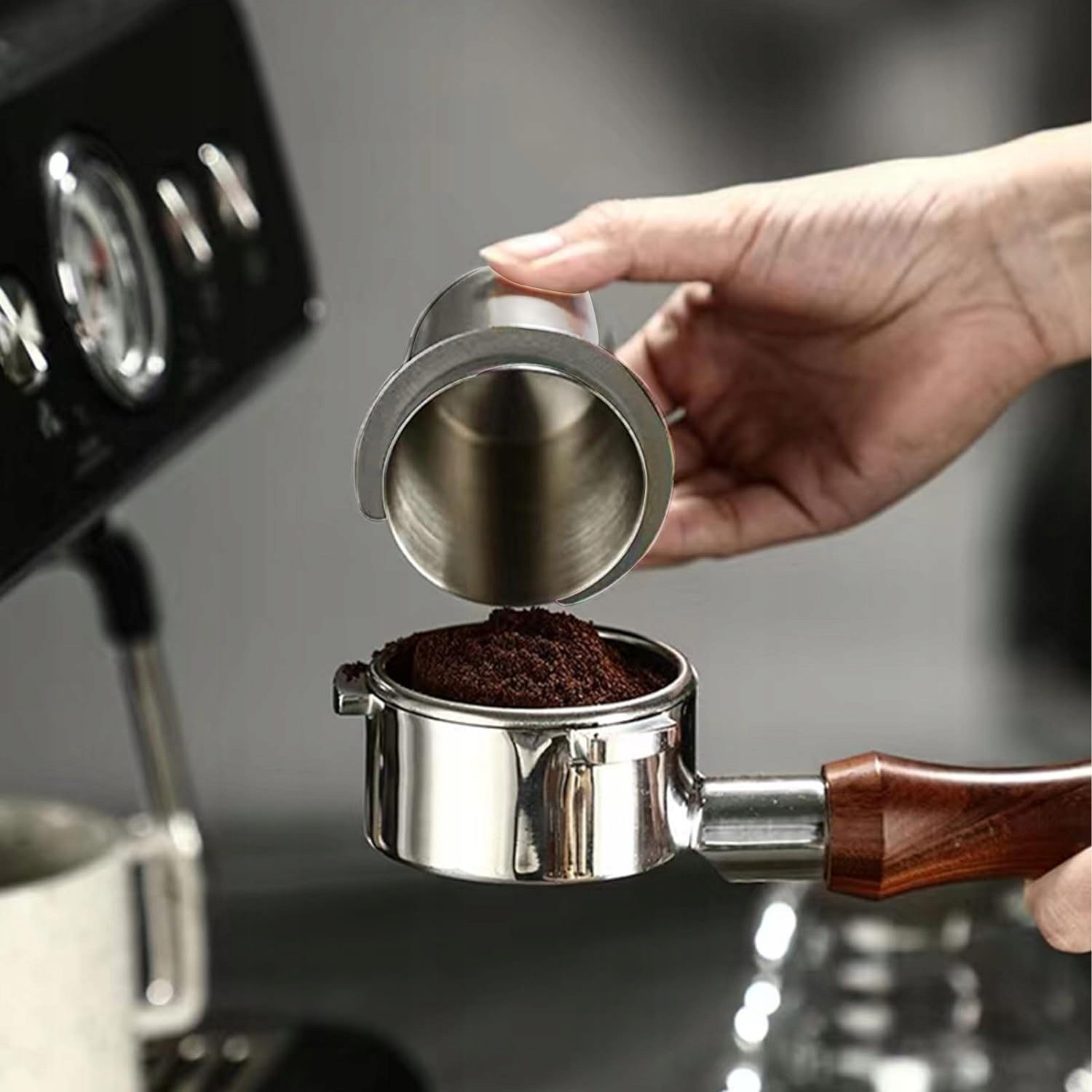 51MM KUBEK MIAROWY Z FILTREM DO KAWY MOBILNA MIARKA DO KAWY MIELONEJ Marka Bedee