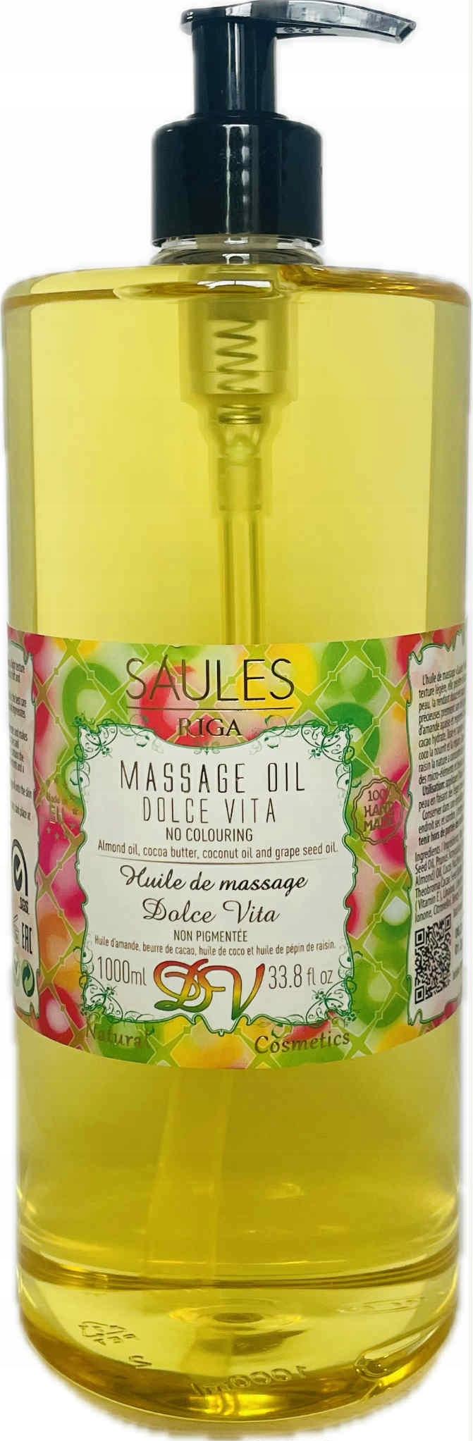 Masážní Olej Sladký Život massage oil Dolce Vita 1000ml Handmade