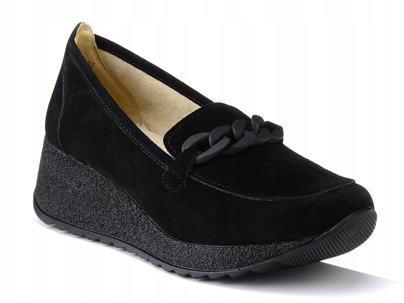 

Półbuty damskie koturny skórzane Filippo DP3632 38