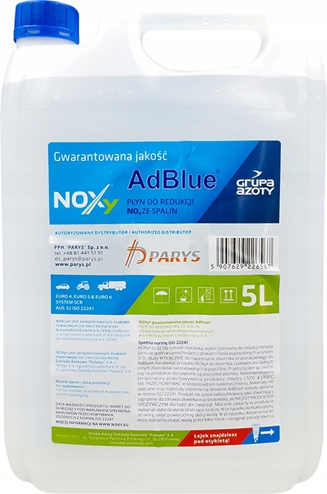 

Noxy Ad Blue Adblue Diesel Płyn Kataliczny Dpf 5L