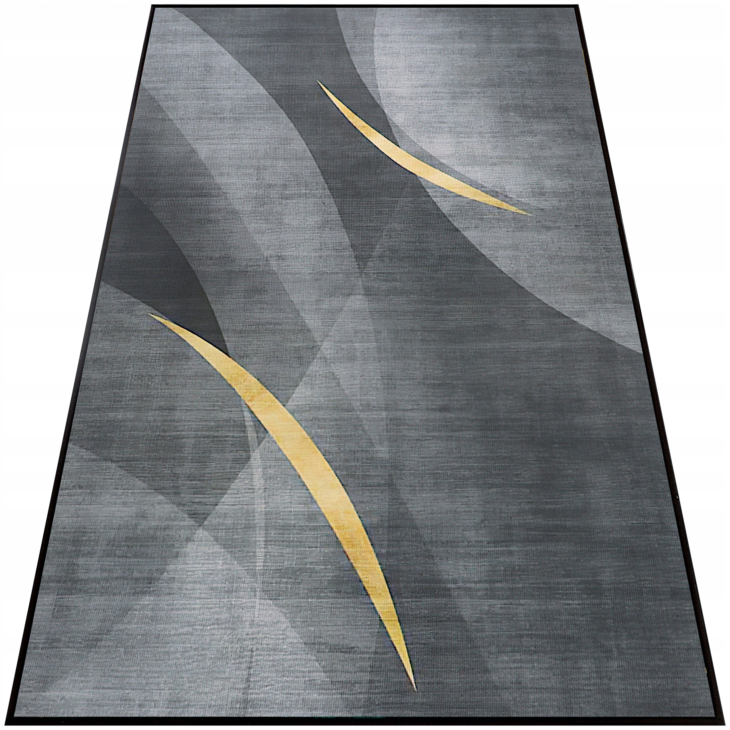 Koberec Do Obývacího Pokoje 120x160 Moderní Šedý Módní Žlutý Velký Lze Prát