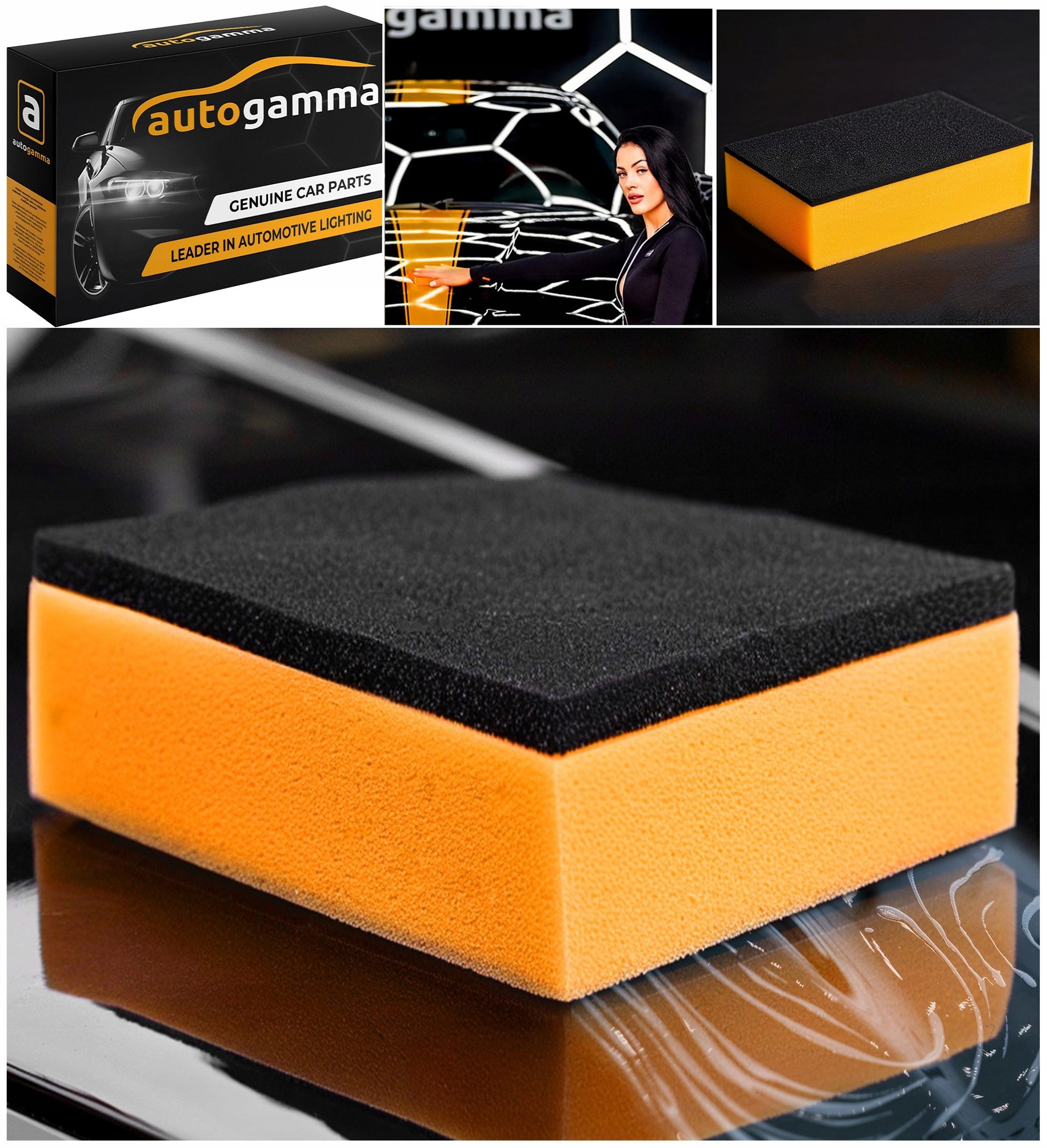 Aplikator Gąbka Aplikacja Powłok Ceramicznych Wosku Detailing Samochód EAN (GTIN) 5905255213982