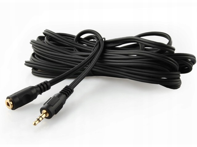 

przedłużacz 5m kabel audio mini jack 3.5mm stereo