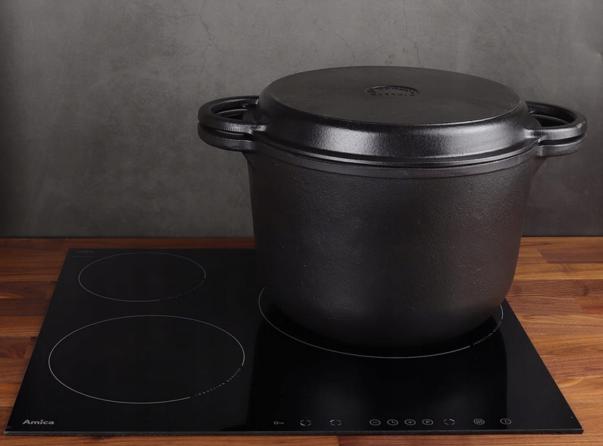 Kociołek Żeliwny Myśliwski 10L Stojący GARNEK 3w1 MK601 GRATIS PODPAŁKA Producent Rossner