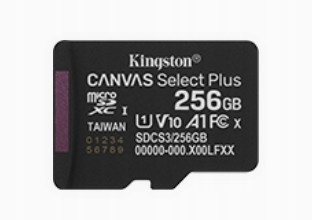 Kingston Paměťová karta microSD 256GB Canvas Select+ G3 150MB/s