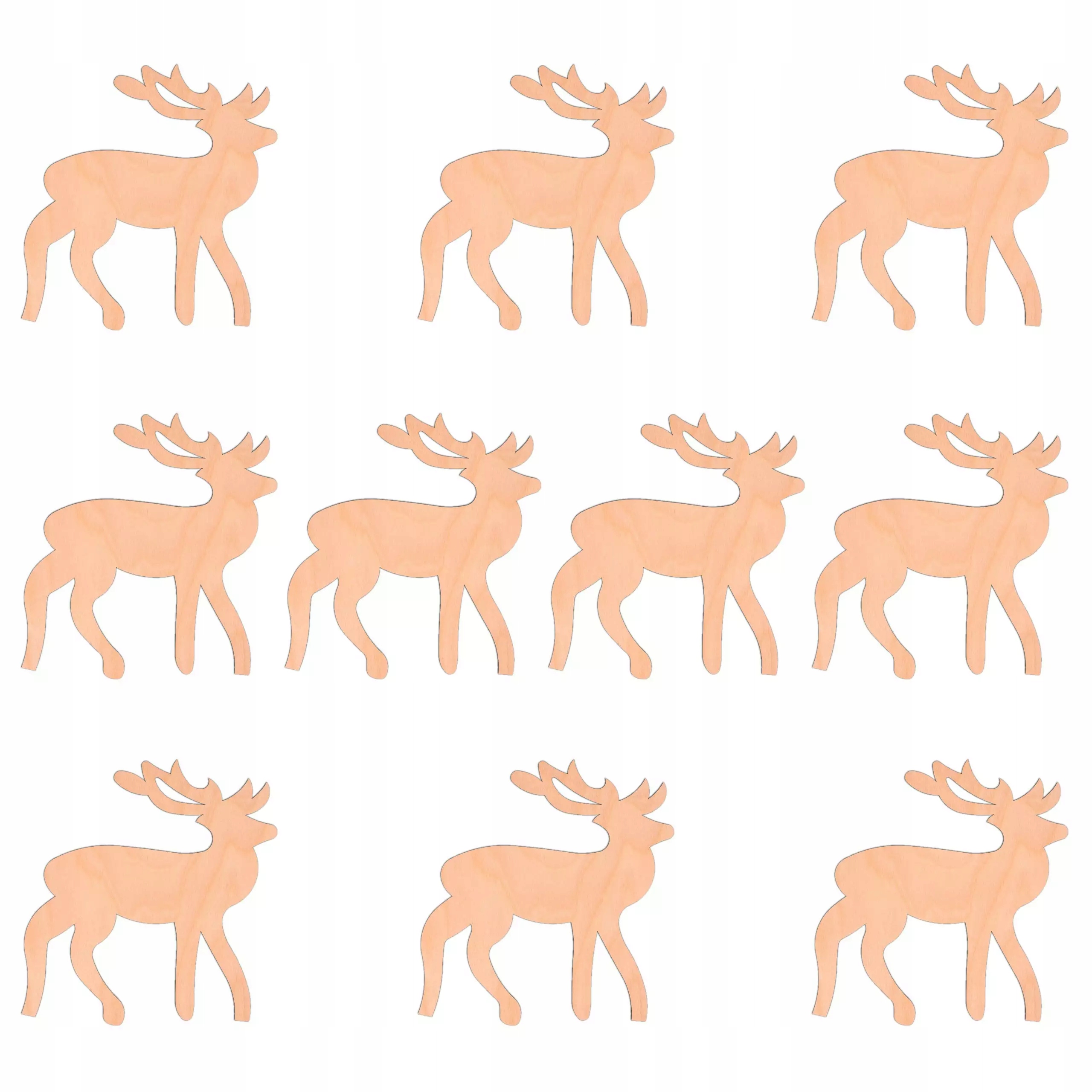 

Jeleń drewniany 10,5x10cm 10szt Boże Narodzenie