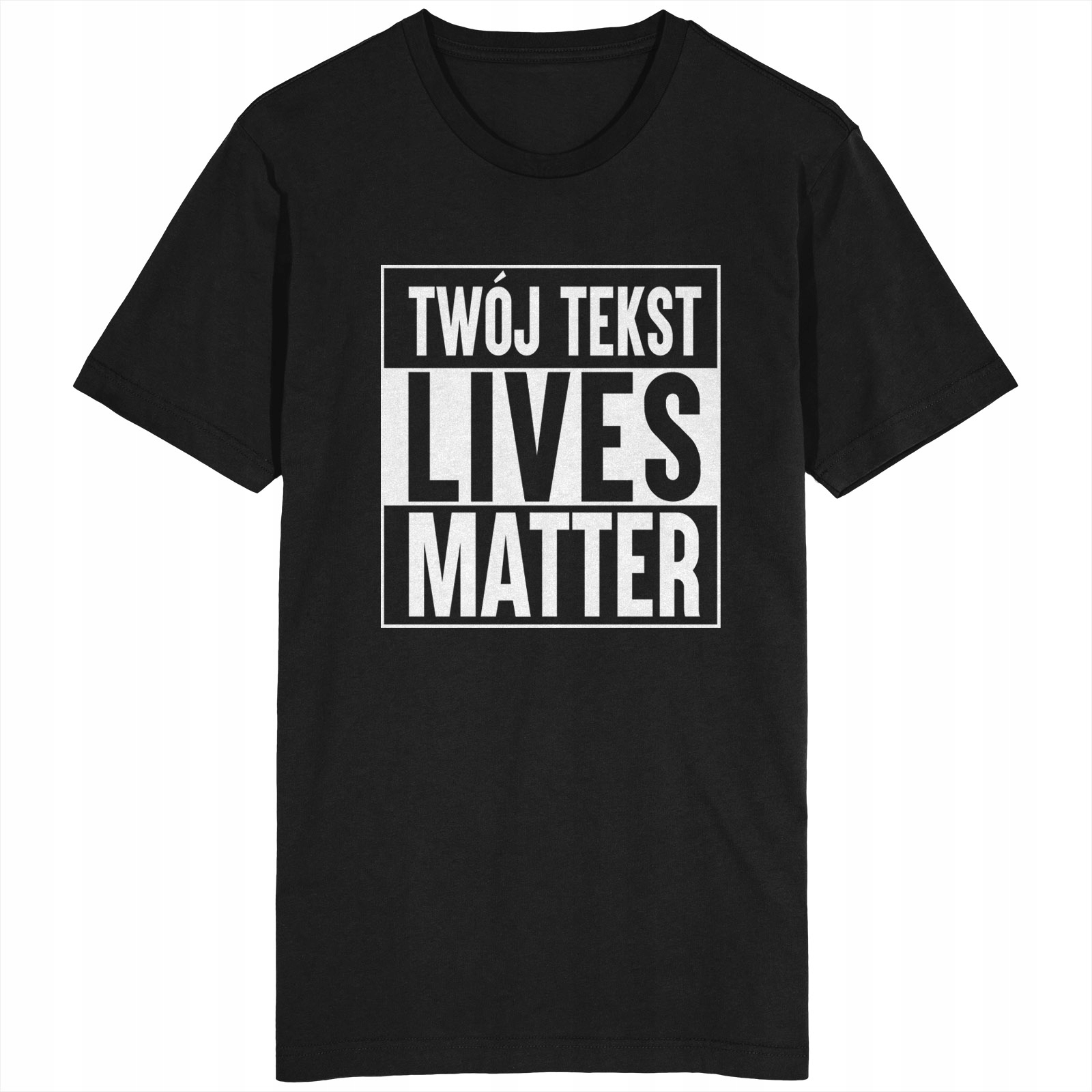 

Black White Lives Matter Koszulka Personalizacja