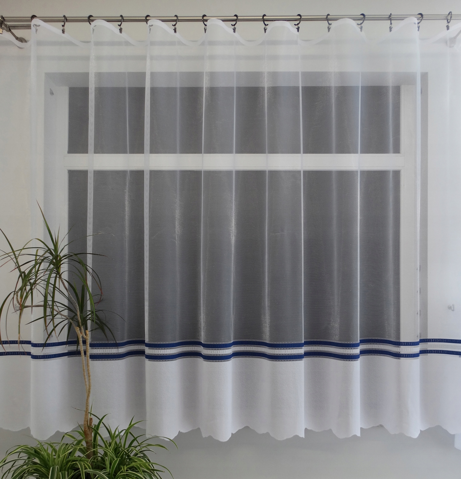 Mg Záclona 355500 Bílá granátová 250x250 cm s páskou M