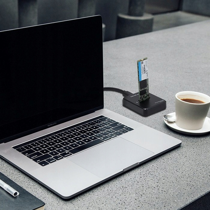 Qoltec Stacja dokująca dysków SSD M.2 SATA USB 3.1 Format dysków inny
