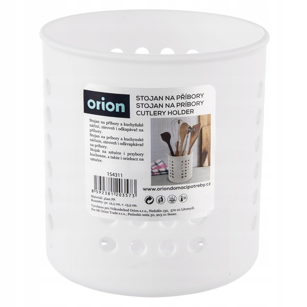 Pojemnik OCIEKACZ BIAŁY sztućce przybory kuchenne koszyk stojak plastikowy Materiał wykonania plastik