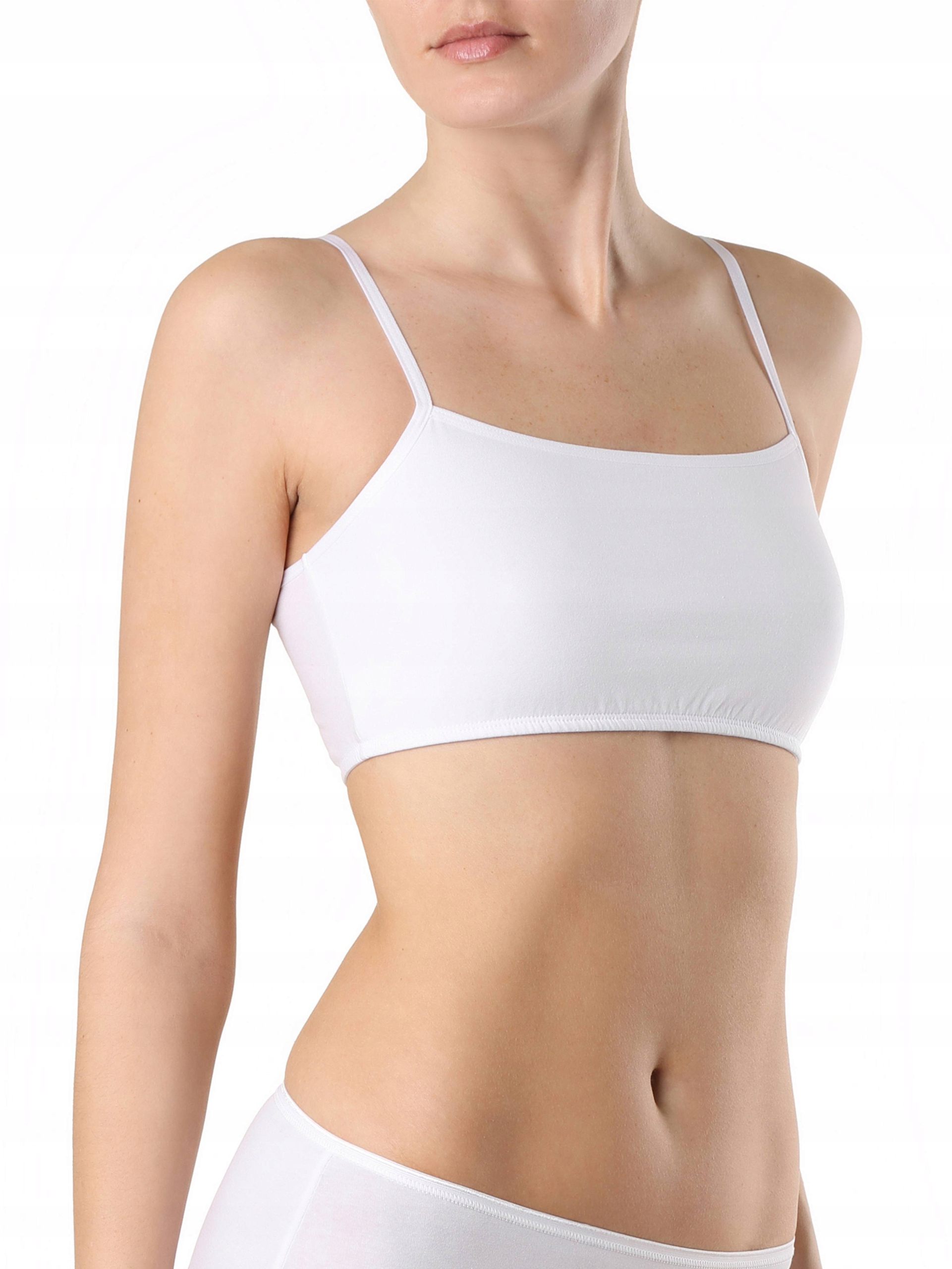 

Bustier bawełniany z cienkimi ramiączkami, r. M
