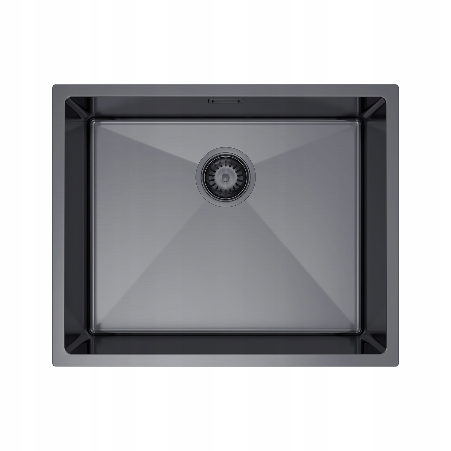 Grafitový kuchynský drez 54 x 44 cm so sifónom a košíkom Melanstar