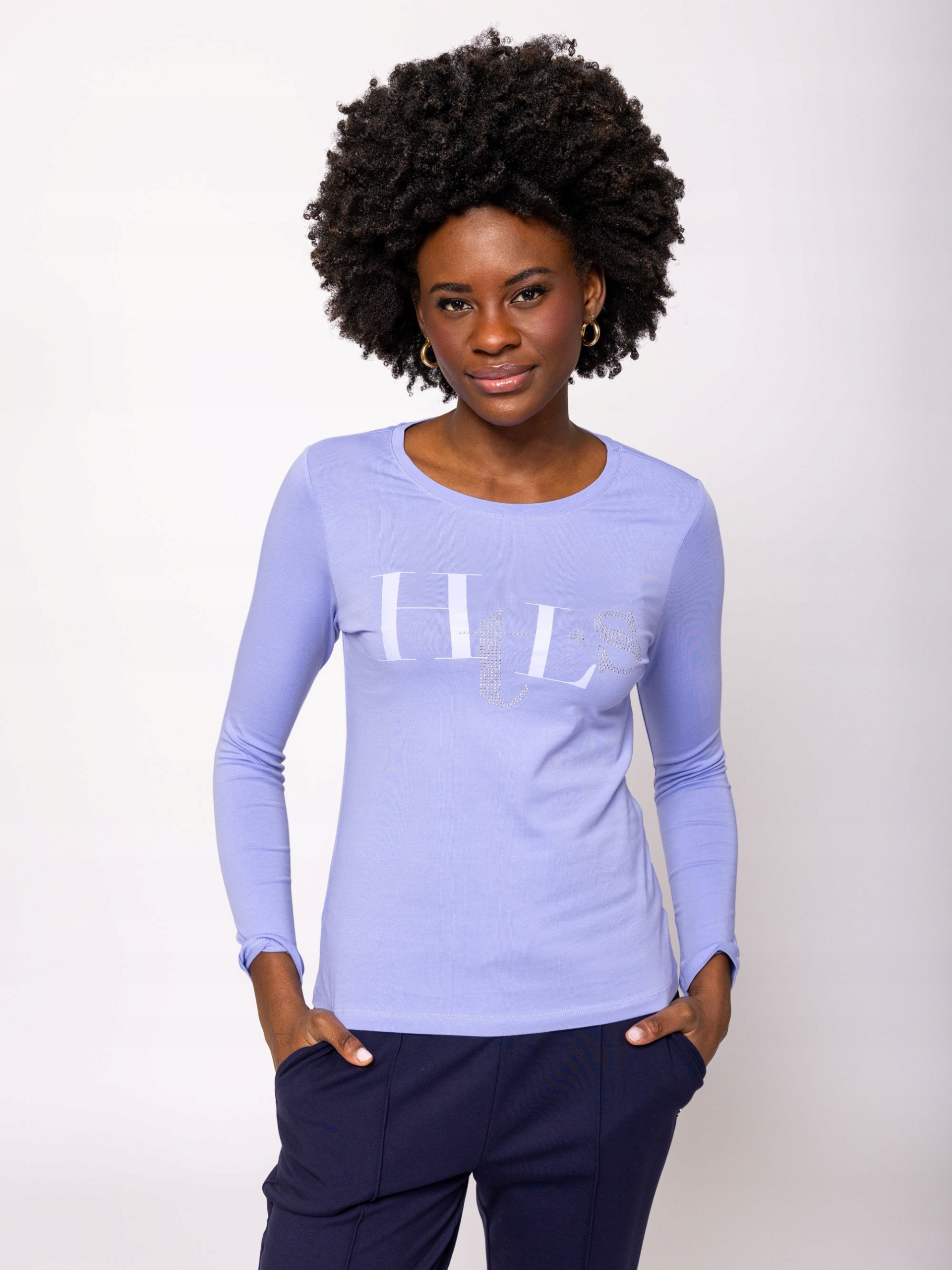 Heavy Tools Dámská Halenka Tričko S Dlouhým Rukávem Camilla Levandulová S