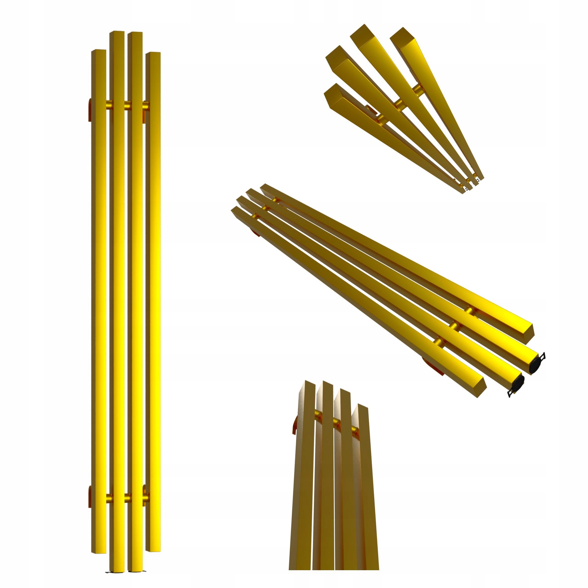 Dekorativní radiátor Bigben 100x18 zlatý