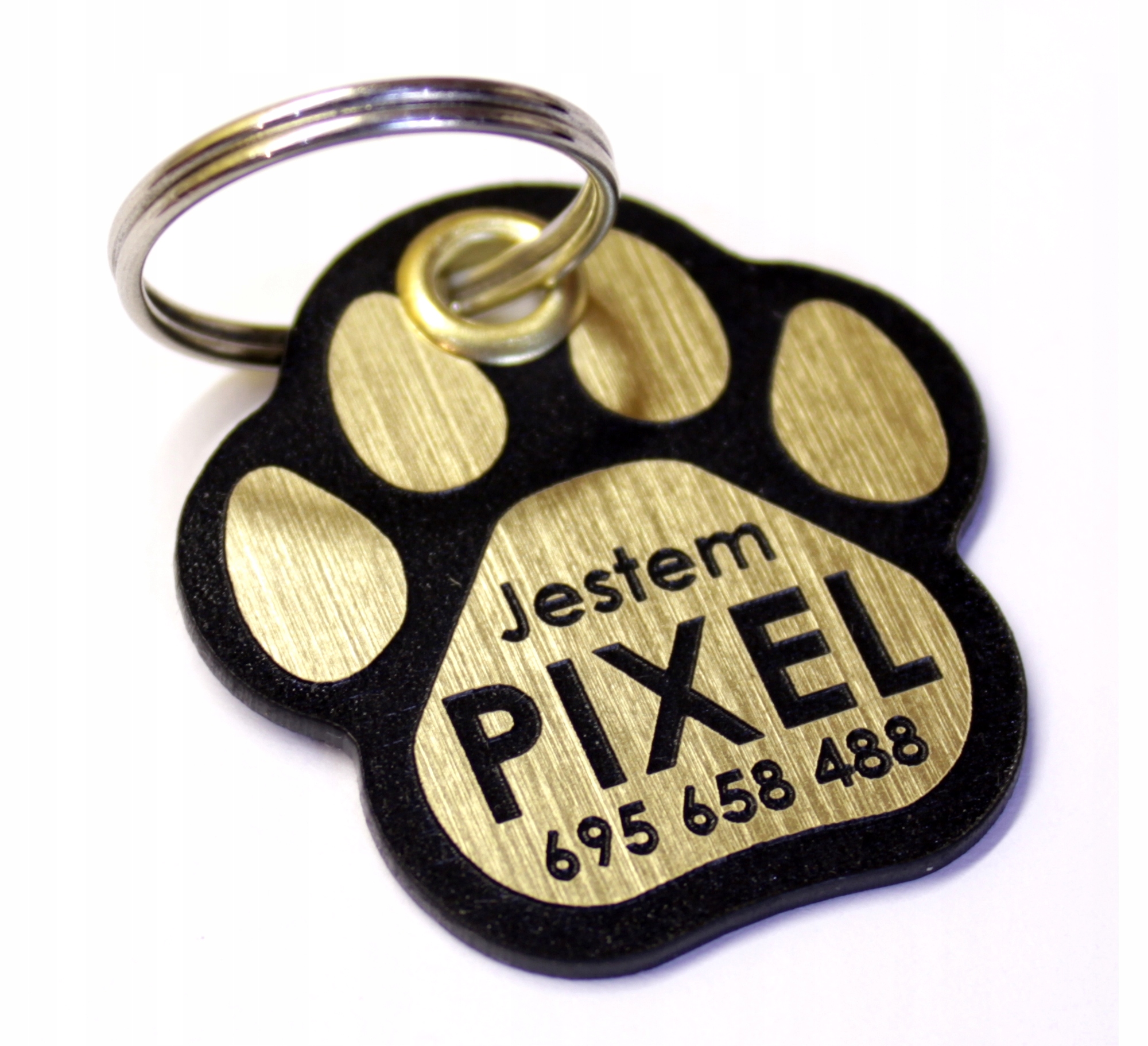 

Adresówka, identyfikator dla psa, zawieszka łapka