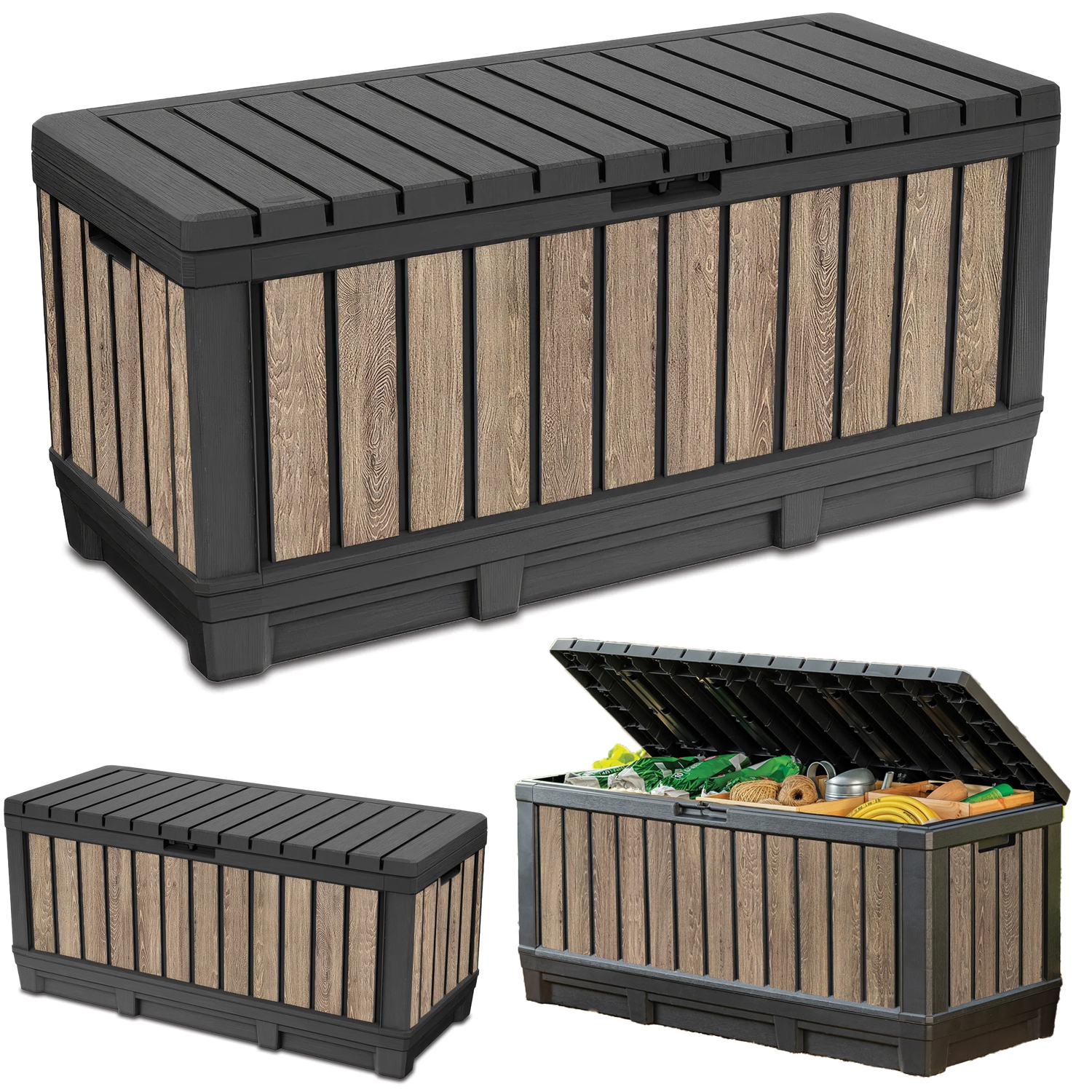 Balkónová záhradná skrinka Keter Deco 350L Úložný priestor na balkón a záhradu