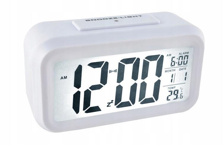 

Budzik Cyfrowy Zegar Zegarek Duży Wyświetlacz LCD