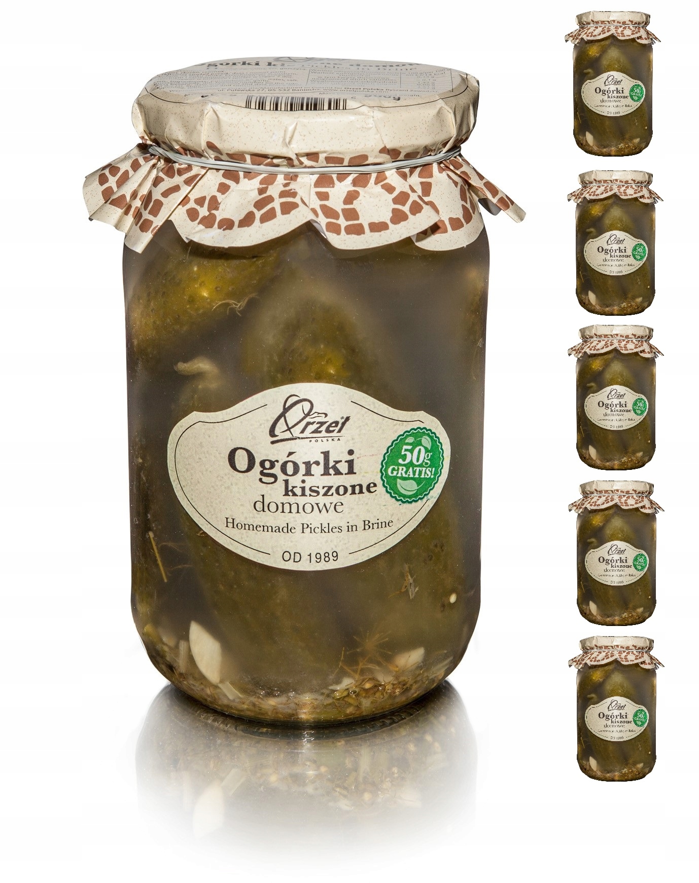 Levně Orzeł Polska Domácí kysané okurky 6x800 g