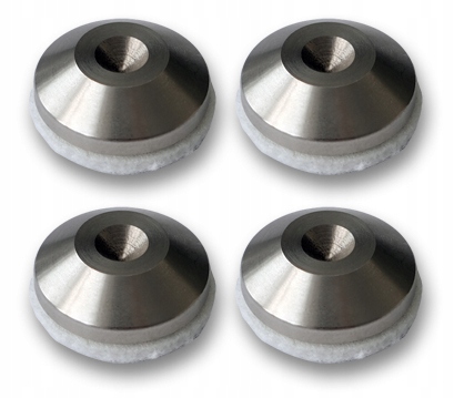 Podkładka pod kolec głośnikowy podstawka stalowa srebrna P12 8szt. Marka Cross-Tech