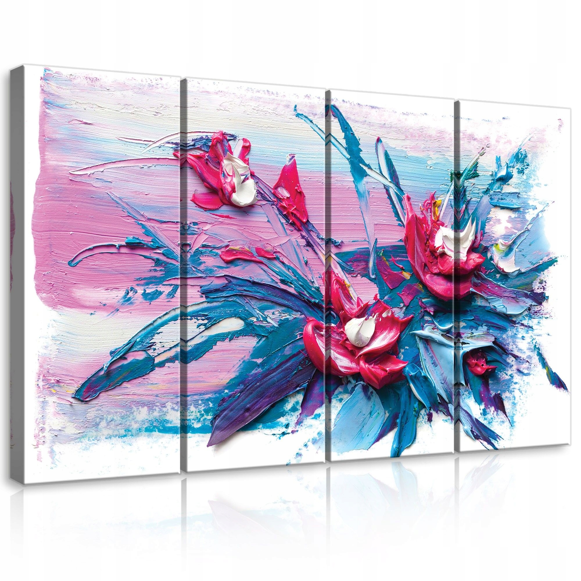 Obraz 120x80 Texturová maľba impasto kvety abstrakcia moderný