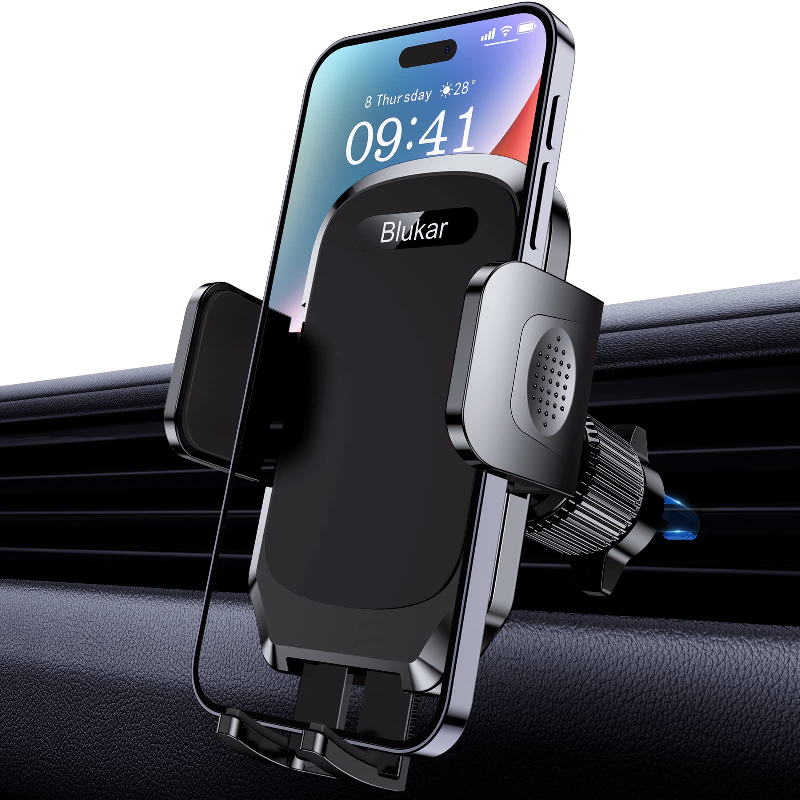 BLUKAR Uchwyt Samochodowy Na Telefon 360 Stopni Do iPhone Galaxy 4-67 Cal — miniatura 9