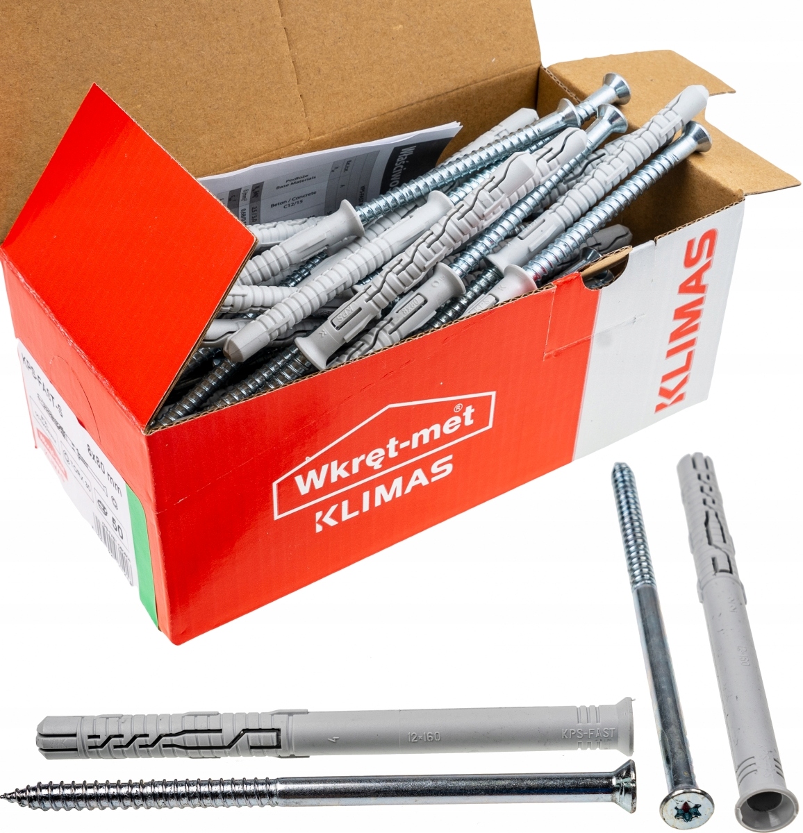 

Kołki ramowe rozporowe 12x160 Stożek Tx torx 25szt