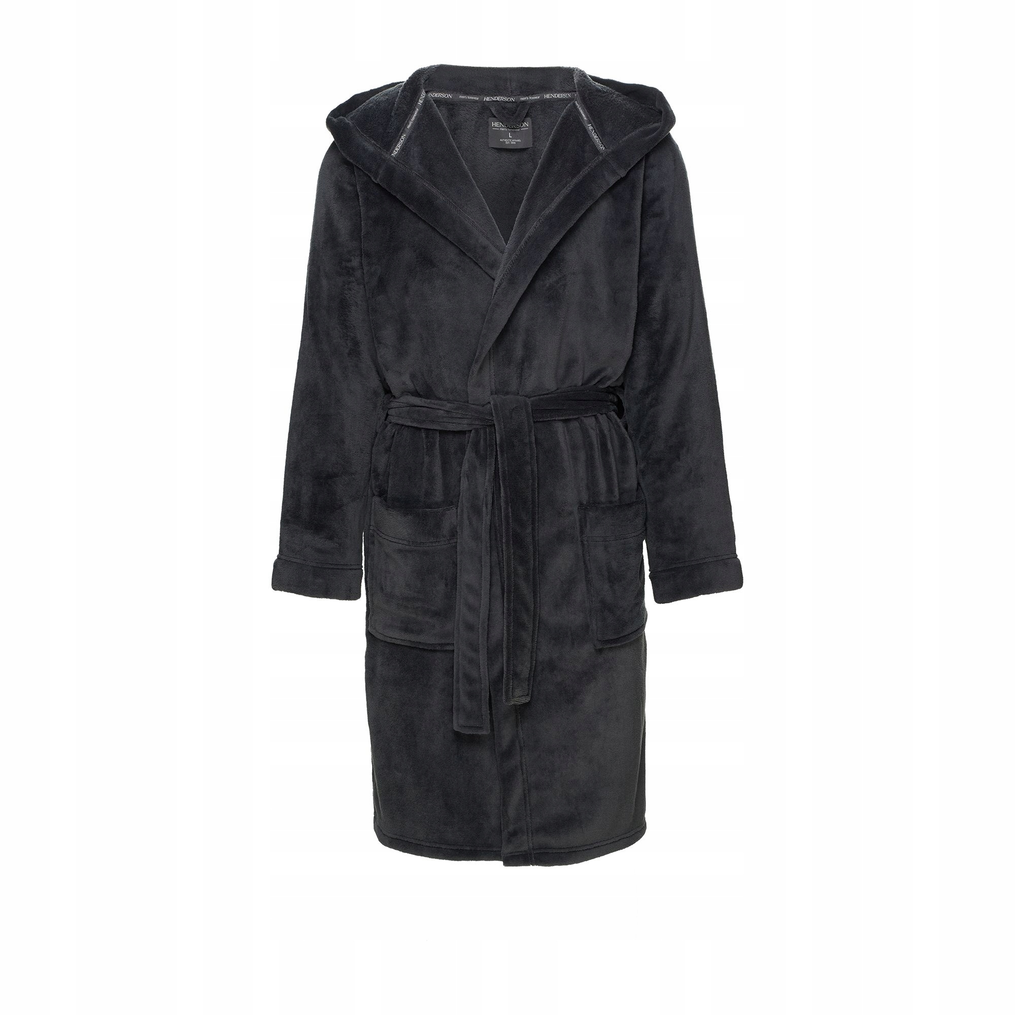 Szlafrok męski Vocal Henderson ciemny szary XL