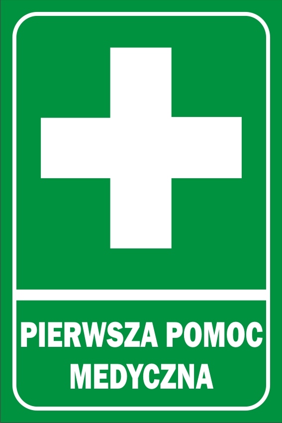 

Tabliczka Pierwsza Pomoc Medyczna 2MM