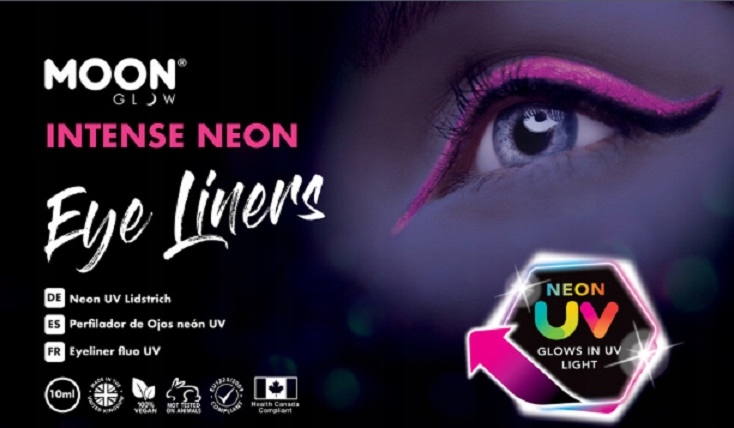 Eyeliner Moon Glow Intense Neon UV zestaw 8 sztuk Wykończenie inne