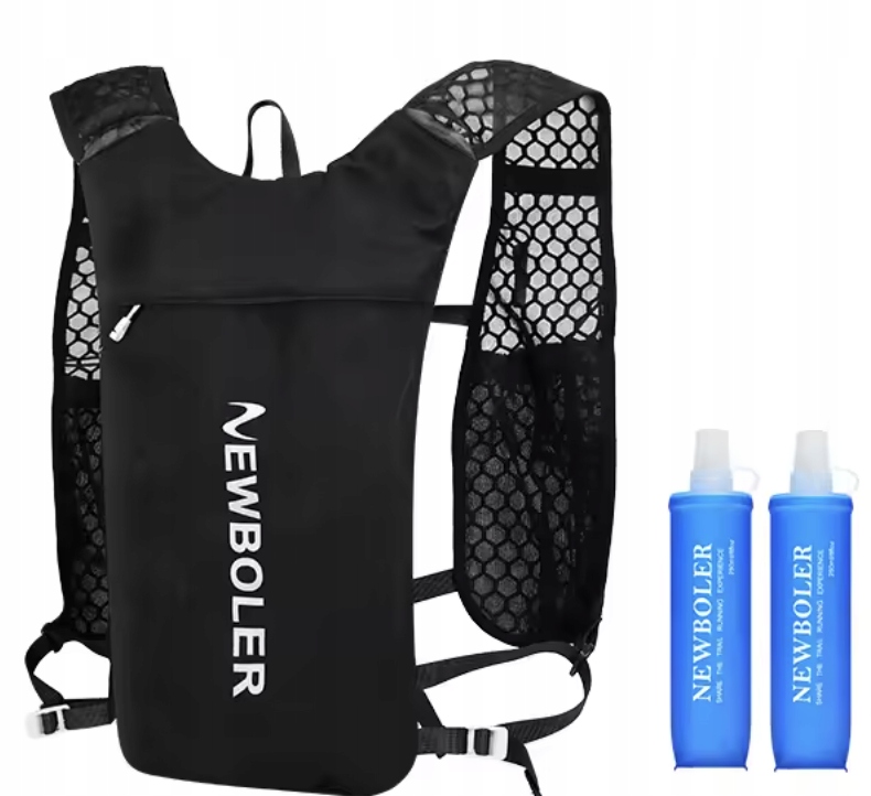 Ultralehký Batoh na běhání, prodyšná vesta, 2x láhev 250 ml