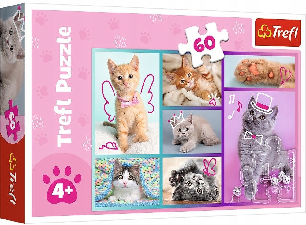 

Puzzle 60 El Słodkie kociaki Trefl 17373