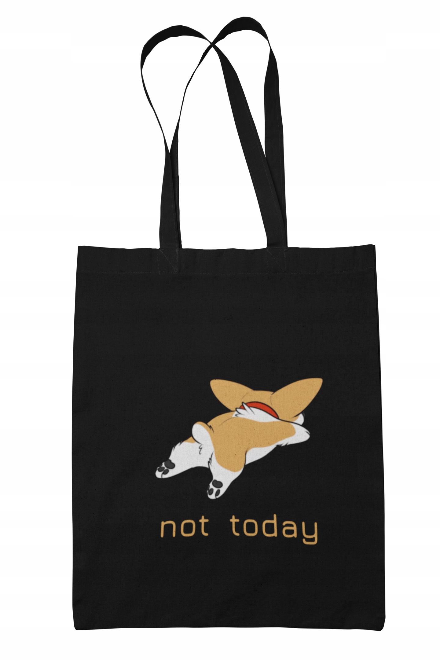 

Eco Torba bawełniana Shopper Pies Corgi Not today