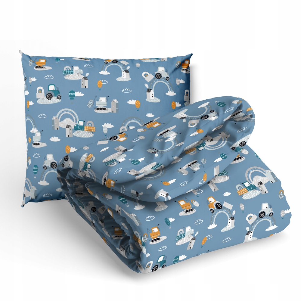 Dětské povlečení 160x200 pro dítě 100% bavlna Certifikát Bagry duhy